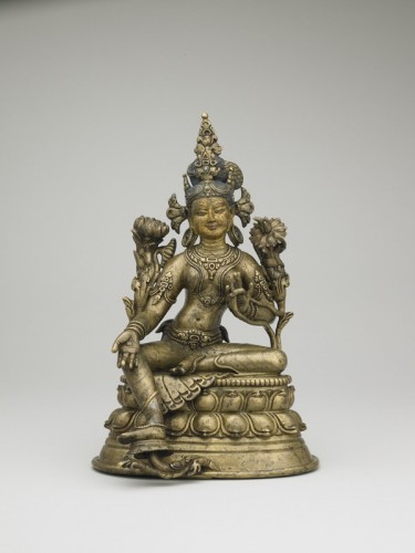 Green Tara Central Tibet; 14th century Gilt copper alloy Rubin Museum of Art C2003.11.1 (HAR 65209) 