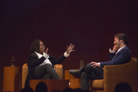 Neuroscientist David Eagleman with actor Whoopi Goldberg