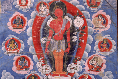 Bunga Dya, Nepal; Dated 1842, Pigments on cloth, (HAR 100013)