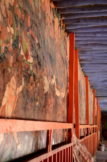 Courtyard Murals, Nechung Monastery, Lhasa. Photo by Cecilia Haynes, 2011.