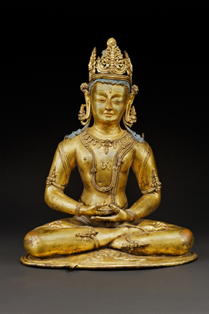 Kunzang Akor; Nepal, 14th century; metal; private collection of Walter Arader; AIMS. 1044.1; 57039