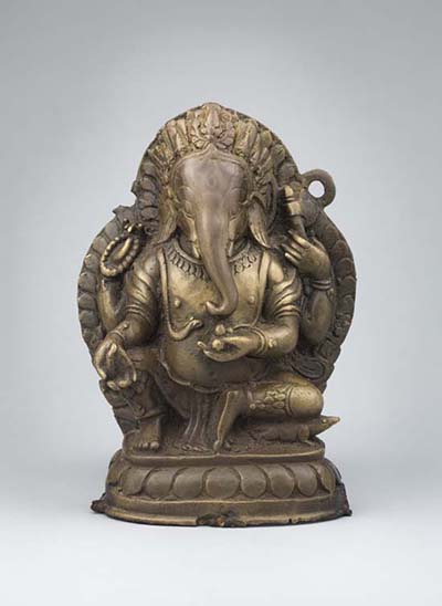 Ganesha; Nepal; 17th century; copper alloy; Rubin Museum of Art; C2004.22.2 (HAR 65369)