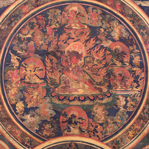 Peaceful & Wrathful Deities of the Bardo; Tibet; 18th century; pigments on cloth; Rubin Museum of Art; Gift of Shelley and Donald Rubin; C2006.66.17 (HAR 505)