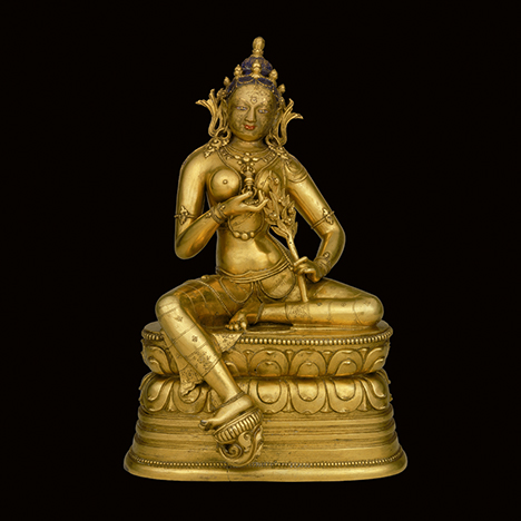 Indra; Nepal; 16th century; gilt copper alloy; Rubin Museum of Art; C2005.16.44 (HAR 65467)