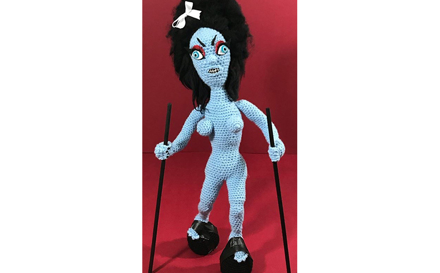 Crocheted doll by Croshame; courtesy of Kembra Pfahler