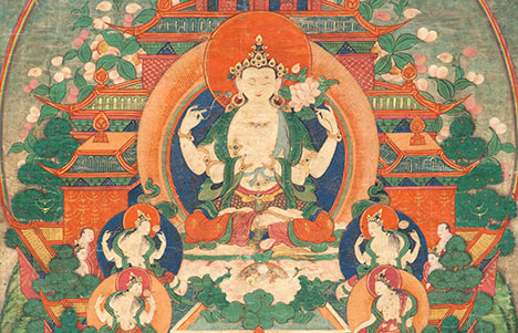 Avalokiteshvara in his Potala Pure Land; Tibet; late 18th