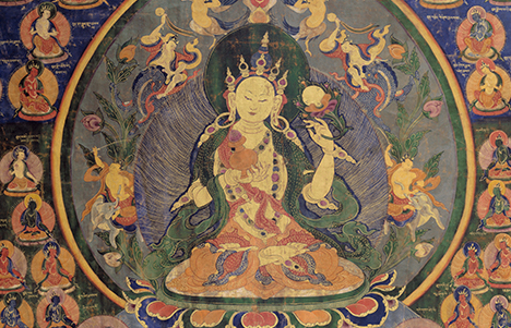 Sherab Chamma, “Loving Mother Of Wisdom”; Tibet; 19th century; pigments on cloth; Rubin Museum of Art; C2005.4.7 (HAR: 65397)