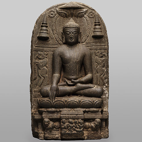 The Buddha Triumphing Over Mara; India, probably Bihar, ca. 800