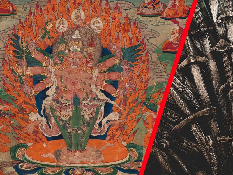 A Trick, a Shadow on a Wall: Magical Means to Power in Game of Thrones and Himalayan Religions